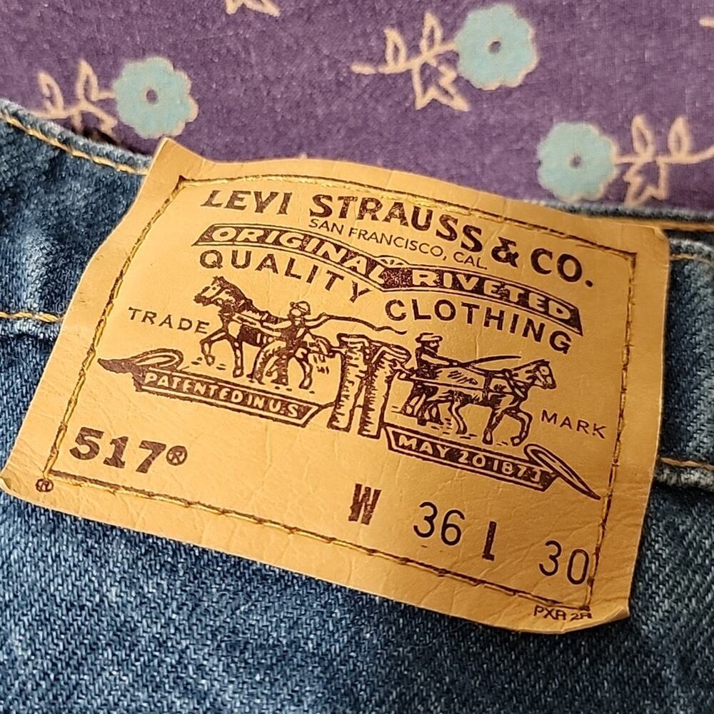 Vintage Levi's 517 Zipps Batwings - Picture 2 of 7